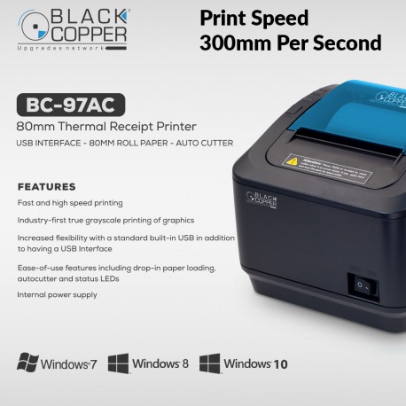 Black Copper BC97AC Thermal Printer