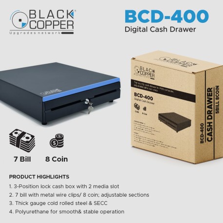 Black Copper BCD-400 Cash Drawer