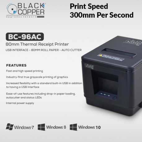 Black Copper BC-96AC Thermal Printer